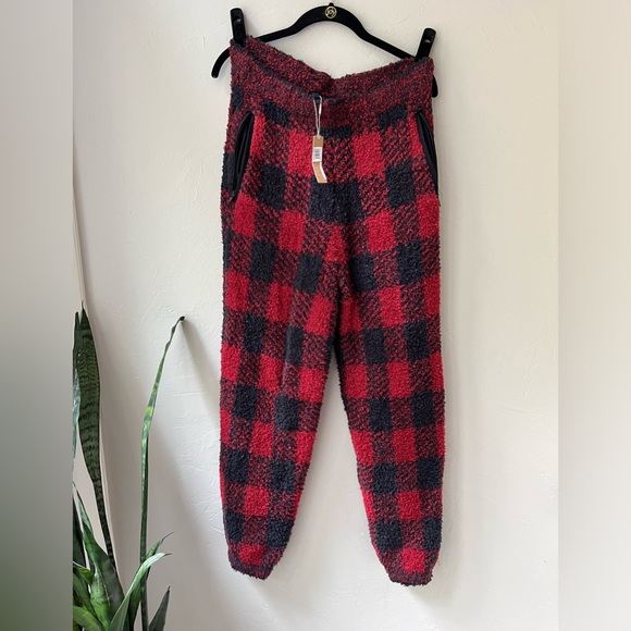 SKIMS Pants - ♥️SKIMS COZY UNISEX JOGGERS BRICK BUFFALO CHECK S/M 2X/3X